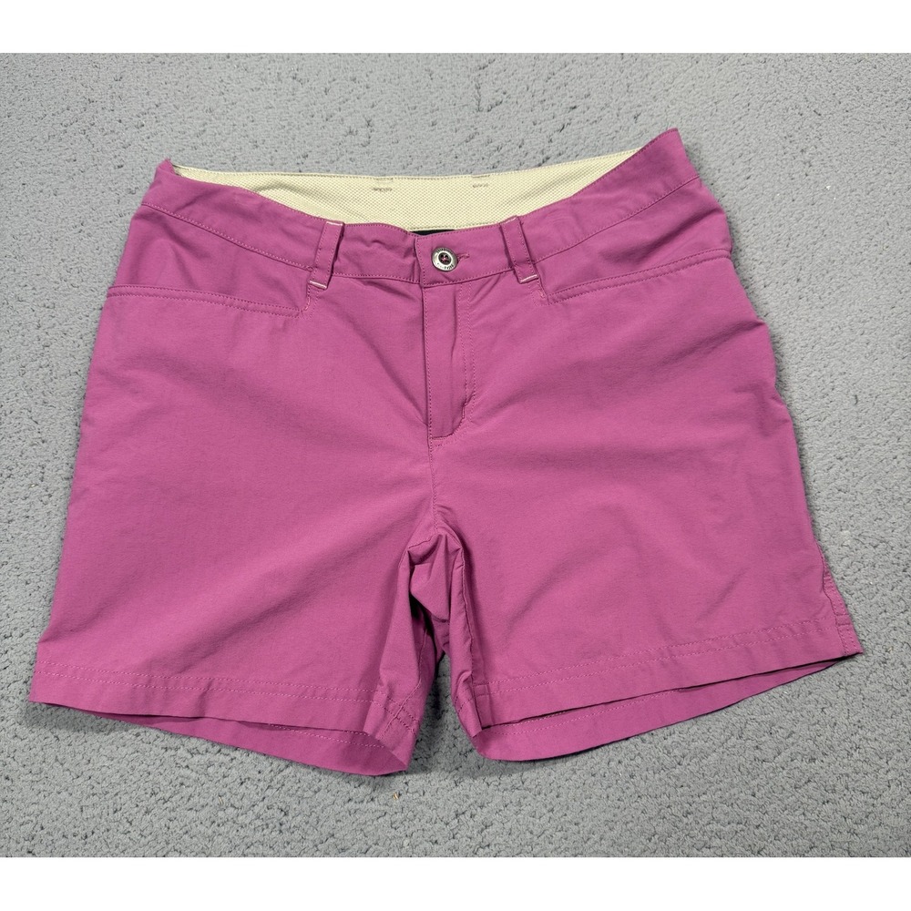Patagonia Shorts Womens 6 Pink Nylon Hiking Quick Dry Stretch 4 Inseam Pockets